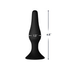 Forto F-11 Lungo Silicone Anal Plug Medium Black