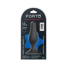 Forto F-11 Lungo Silicone Anal Plug Medium Black