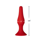 Forto F-11 Lungo Silicone Anal Plug Medium Red