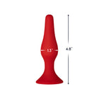Forto F-11 Lungo Silicone Anal Plug Medium Red