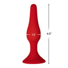 Forto F-11 Lungo Silicone Anal Plug Large Red