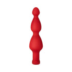 Forto F-52 Cone Beads Silicone Anal Plug Red