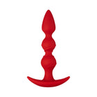 Forto F-42 Spiral Beads Silicone Anal Plug Red