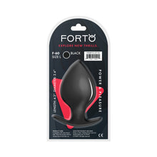 Forto F-60 Spade Silicone Anal Plug Large Black