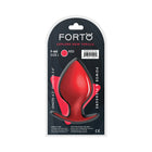 Forto F-60 Spade Silicone Anal Plug Large Red
