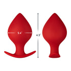 Forto F-60 Spade Silicone Anal Plug Large Red