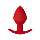Forto F-63 Rattler Spade Silicone Anal Plug Small Red