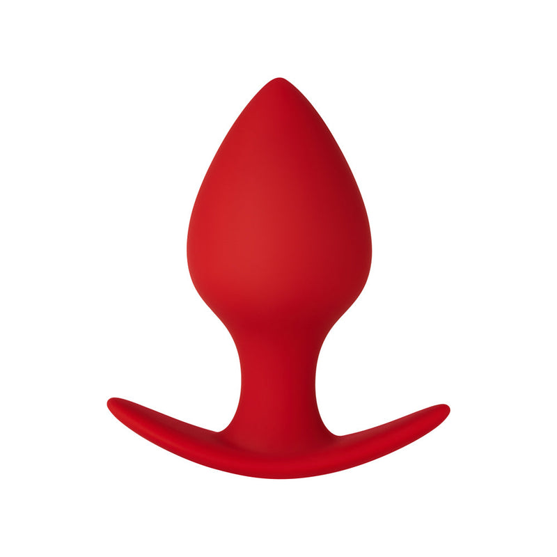 Forto F-63 Rattler Spade Silicone Anal Plug Small Red