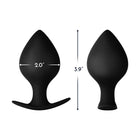 Forto F-63 Rattler Spade Silicone Anal Plug Medium Black