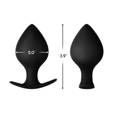 Forto F-63 Rattler Spade Silicone Anal Plug Medium Black