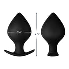 Forto F-63 Rattler Spade Silicone Anal Plug Large Black