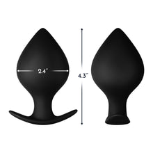 Forto F-63 Rattler Spade Silicone Anal Plug Large Black