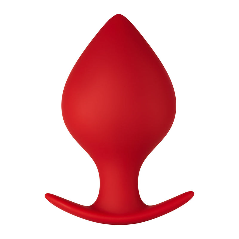 Forto F-63 Rattler Spade Silicone Anal Plug Large Red