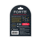 Forto F-25 Liquid Silicone Cockring 23mm Black