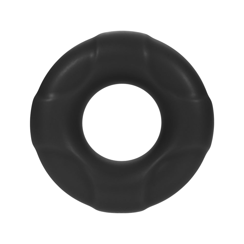 Forto F-33 Liquid Silicone Cockring Medium Black