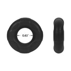 Forto F-33 Liquid Silicone Cockring Medium Black