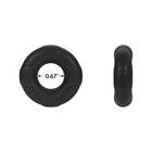 Forto F-33 Liquid Silicone Cockring Small Black