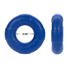 Forto F-33 Liquid Silicone Cockring Large Blue