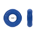 Forto F-33 Liquid Silicone Cockring Medium Blue