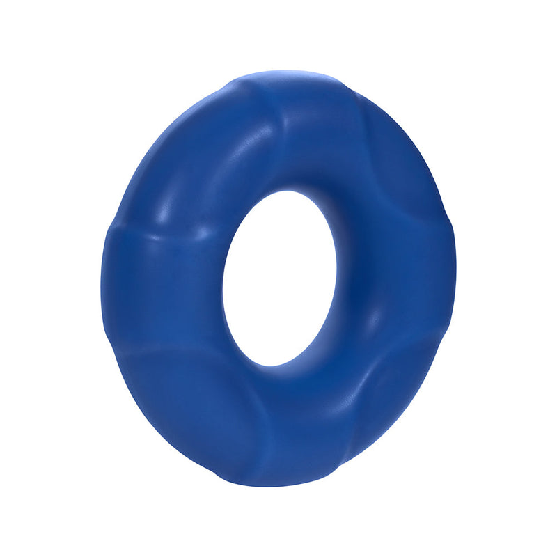 Forto F-33 Liquid Silicone Cockring Medium Blue