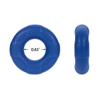 Forto F-33 Liquid Silicone Cockring Medium Blue