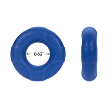 Forto F-33 Liquid Silicone Cockring Medium Blue