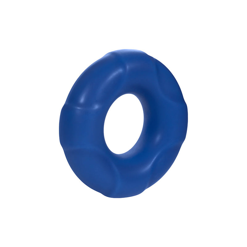 Forto F-33 Liquid Silicone Cockring Small Blue