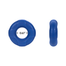 Forto F-33 Liquid Silicone Cockring Small Blue