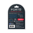 Forto F-33 Liquid Silicone Cockring Small Blue