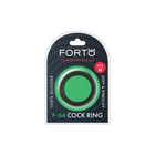 Forto F-64 Wide Liquid Silicone Cockring Medium Black
