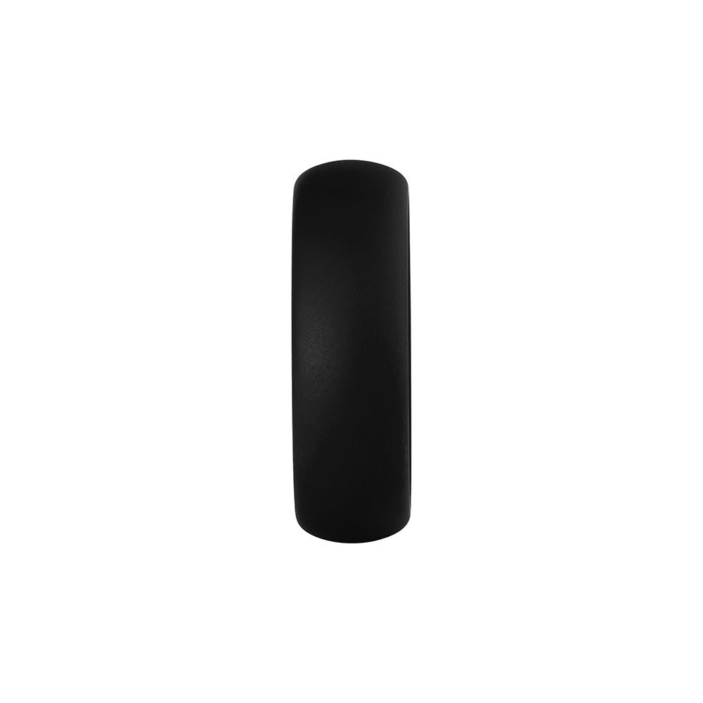 Forto F-64 Wide Liquid Silicone Cockring Small Black