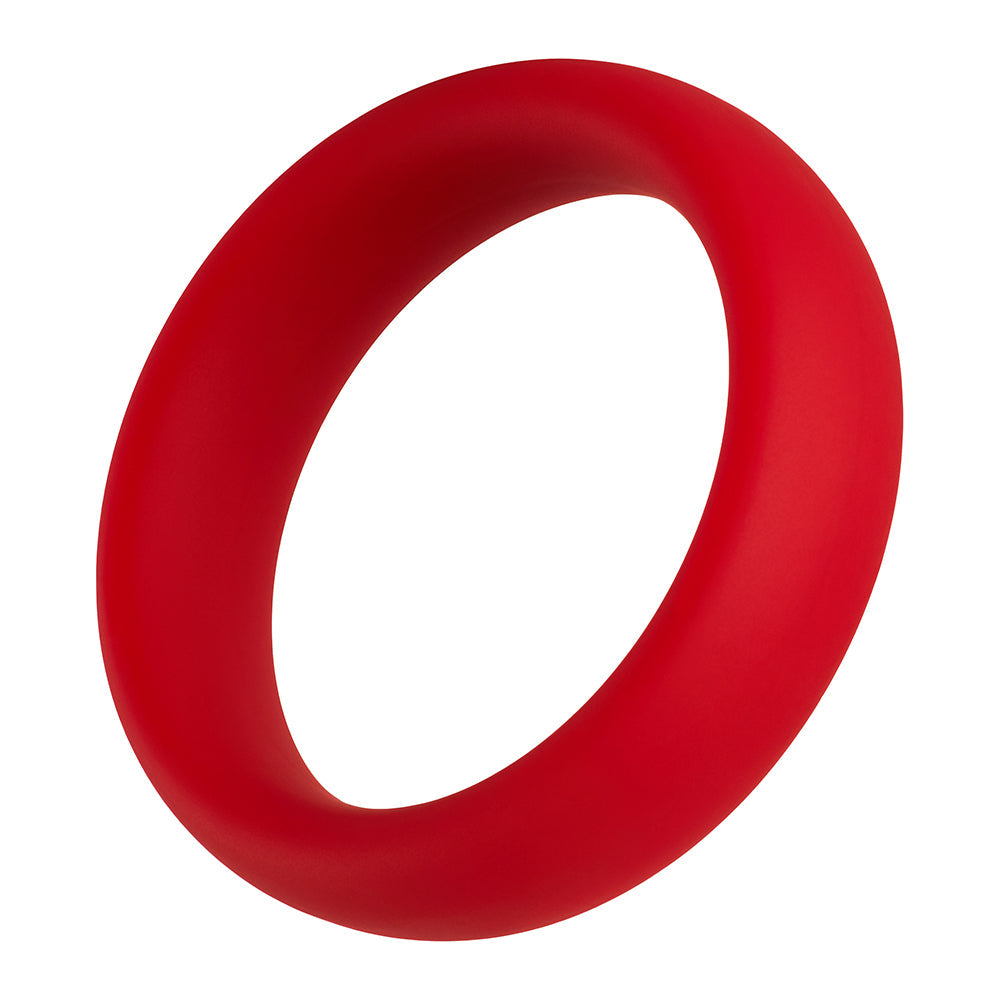 Forto F-64 Wide Liquid Silicone Cockring Large Red