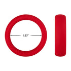 Forto F-64 Wide Liquid Silicone Cockring Large Red