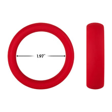 Forto F-64 Wide Liquid Silicone Cockring Large Red