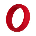 Forto F-64 Wide Liquid Silicone Cockring Medium Red