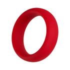 Forto F-64 Wide Liquid Silicone Cockring Medium Red