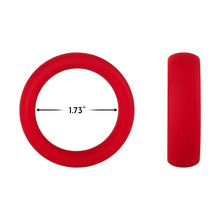 Forto F-64 Wide Liquid Silicone Cockring Medium Red