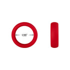 Forto F-64 Wide Liquid Silicone Cockring Small Red