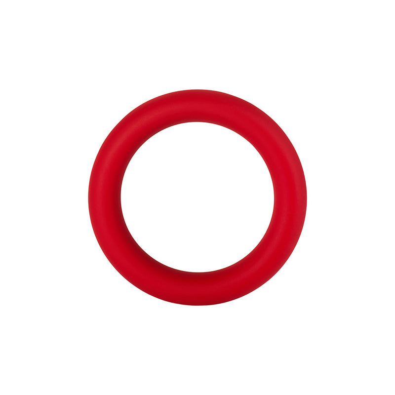 Forto F-64 Wide Liquid Silicone Cockring Small Red