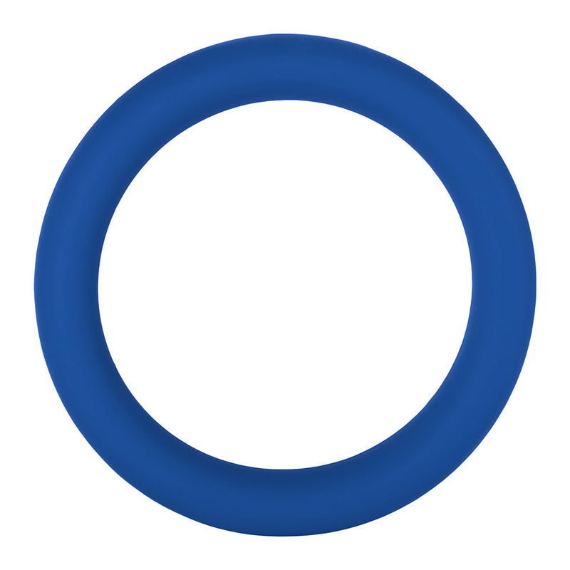 Forto F-64 Wide Liquid Silicone Cockring Large Blue