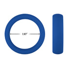 Forto F-64 Wide Liquid Silicone Cockring Large Blue