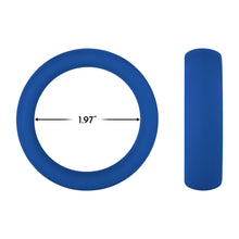 Forto F-64 Wide Liquid Silicone Cockring Large Blue
