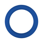 Forto F-64 Wide Liquid Silicone Cockring Medium Blue