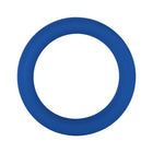 Forto F-64 Wide Liquid Silicone Cockring Medium Blue