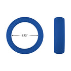 Forto F-64 Wide Liquid Silicone Cockring Medium Blue