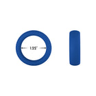 Forto F-64 Wide Liquid Silicone Cockring Small Blue