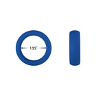 Forto F-64 Wide Liquid Silicone Cockring Small Blue