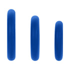 Forto F-61 3-Piece Silicone Cockring Set Blue