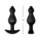 Forto F-78 Pointee Silicone Anal Plug Medium Black