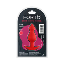 Forto F-78 Pointee Silicone Anal Plug Small Red